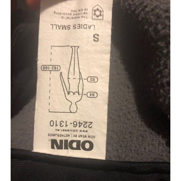ODIN NETHERLANDS warm sweater sweatshirt zip up hoodie Small - Picture 2 of 2